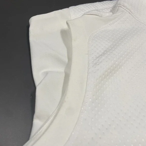 Nike Golf Vest‎ Womens M White Cadillac Tour Performance Therma Fit Full Zip - Picture 9 of 9